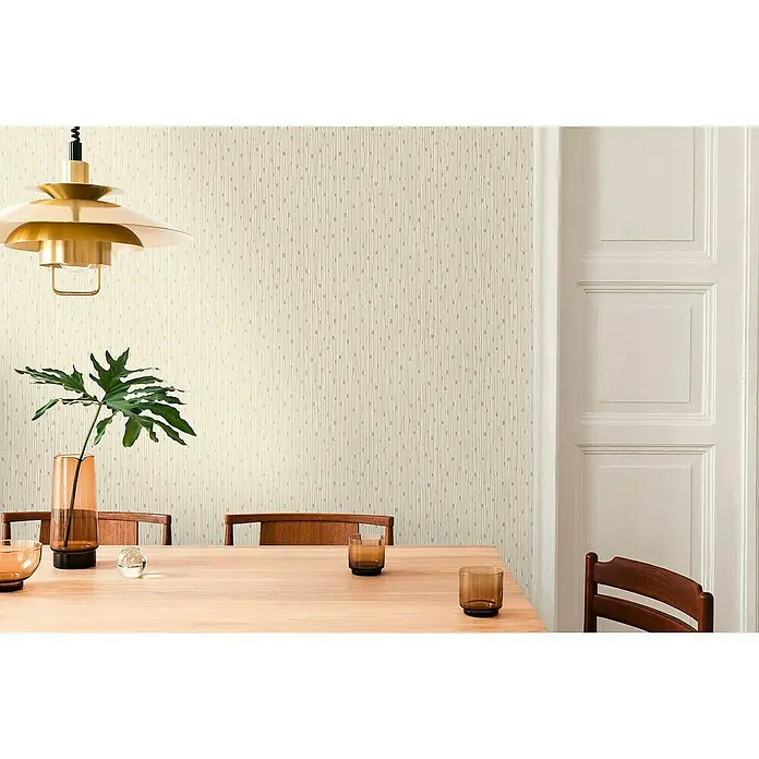 Tadessi Vliestapete M1-No.4033 - Creme, Streifen, 10,05 x 0,53 m