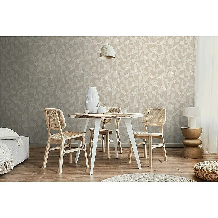 Tadessi Vliestapete M1-No.4249 - Creme, Grafisch, 10,05 x 0,53 m