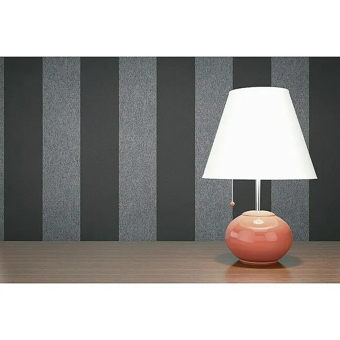 Tadessi Vliestapete M1-No.4202 - Schwarz, Streifen, 10,05 x 0,53 m