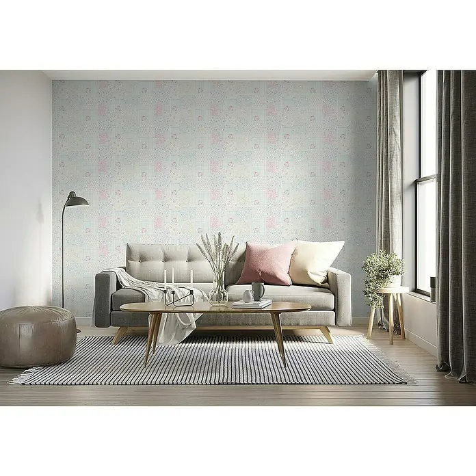 Tadessi Vliestapete M1-No.4270 - Rosa, Floral, 10,05 x 0,53 m