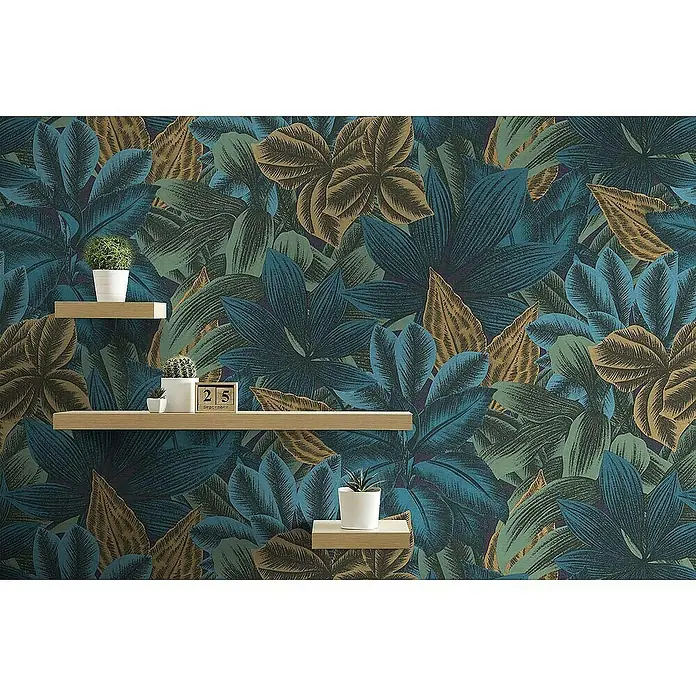 Tadessi Vliestapete M1-No.4398 - Orange, Floral, 10,05 x 0,53 m