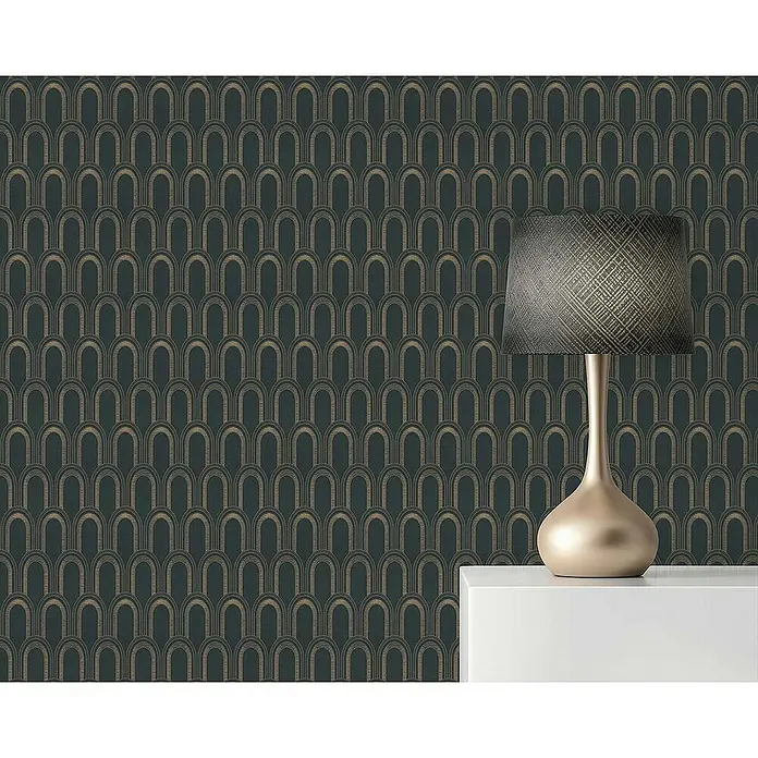 Tadessi Vliestapete M1-No.4451 - Schwarz, Sonstiges, 10,05 x 0,53 m