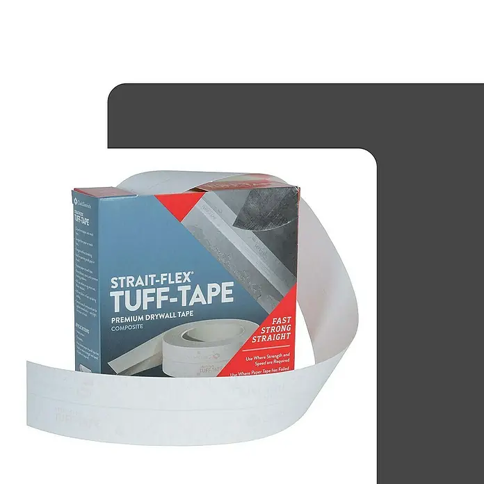 Strait-Flex Kantenschutz für Trockenbau 30m Tuff Tape Eckschiene, Kantenschutz Weiß - Weiß