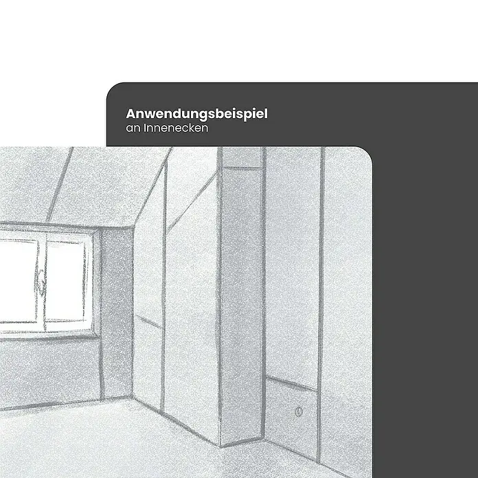 Strait-Flex Kantenschutz für Trockenbau 50x Kantenprofil 274cm Big-Stick 300 90 Grad Weiß - Weiß