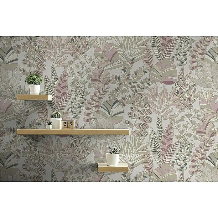 Tadessi Vliestapete M1-No.4260 - Rosa, Floral, 10,05 x 0,53 m