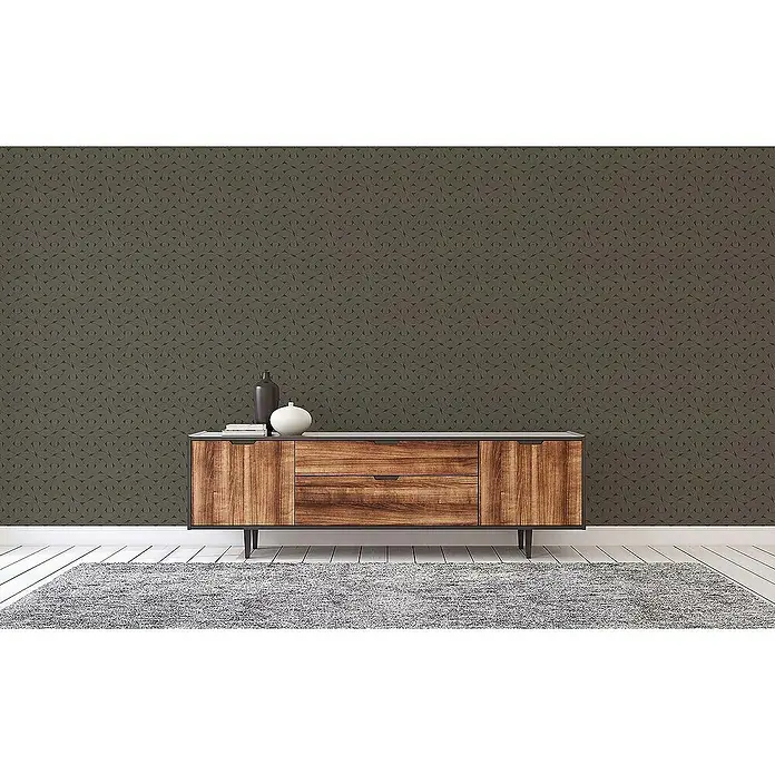 Tadessi Vliestapete M1-No.4446 - Schwarz, Sonstiges, 10,05 x 0,53 m