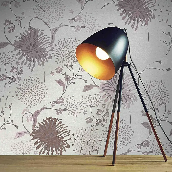 Tadessi Vliestapete M1-No.4090 - Weiß, Floral, 10,05 x 0,53 m