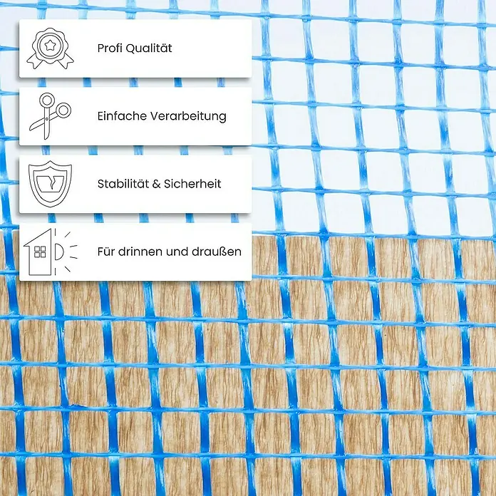 Dalsys Gitterbewehrungsstreifen Balkenfix 50m x 33cm, 140 g/m², 10 x 10mm - 