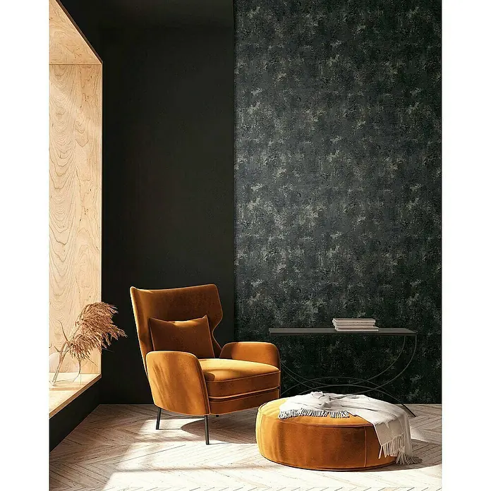 Tadessi Vliestapete M1-No.4038 - Schwarz, Steinoptik, 10,05 x 0,53 m