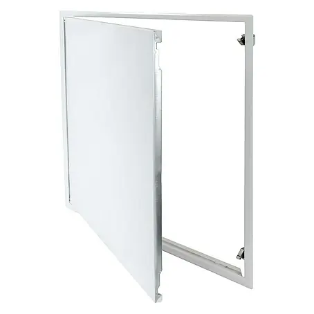Protektor  Montagezubehör für Trockenbau 60cm x 60cm Revisionsklappe Stahl Schnappverschluss Weiß