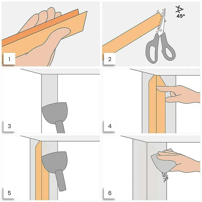 Strait-Flex Fugenband Tuff Tape Pro 30m für Trockenbau-Eckschutz und Fugenarmierung - 