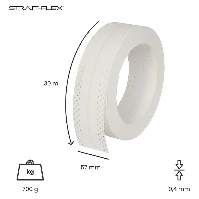 Strait-Flex Fugenband Tuff Tape Pro 30m für Trockenbau-Eckschutz und Fugenarmierung - 