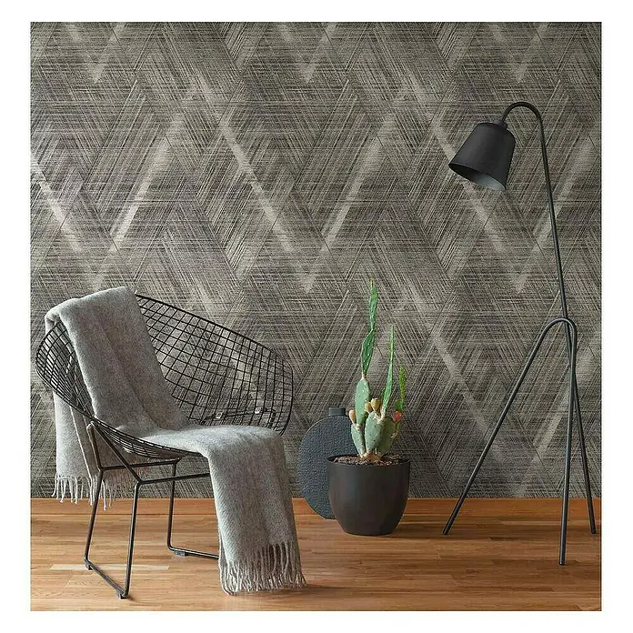 Tadessi Vliestapete M1-No.4042 - Schwarz, Grafisch, 10,05 x 0,53 m