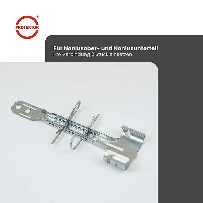 Protektor Montagezubehör für Trockenbau 100x Sicherungsklammer Stahl Silber - 