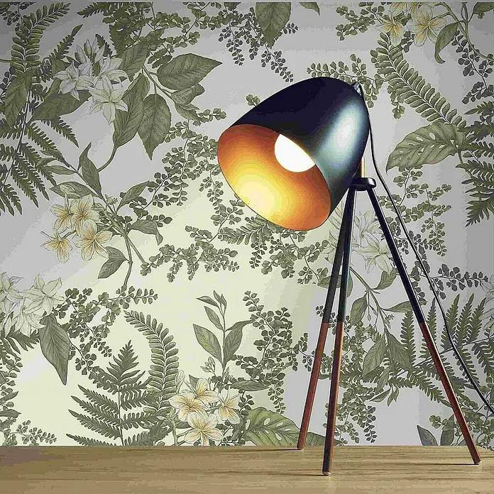 Tadessi Vliestapete M1-No.4490 - Weiß, Floral, 10,05 x 0,53 m