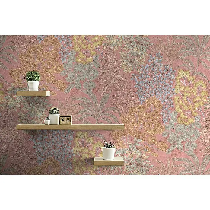 Tadessi Vliestapete M1-No.4371 - Rosa, Floral, 10,05 x 0,53 m