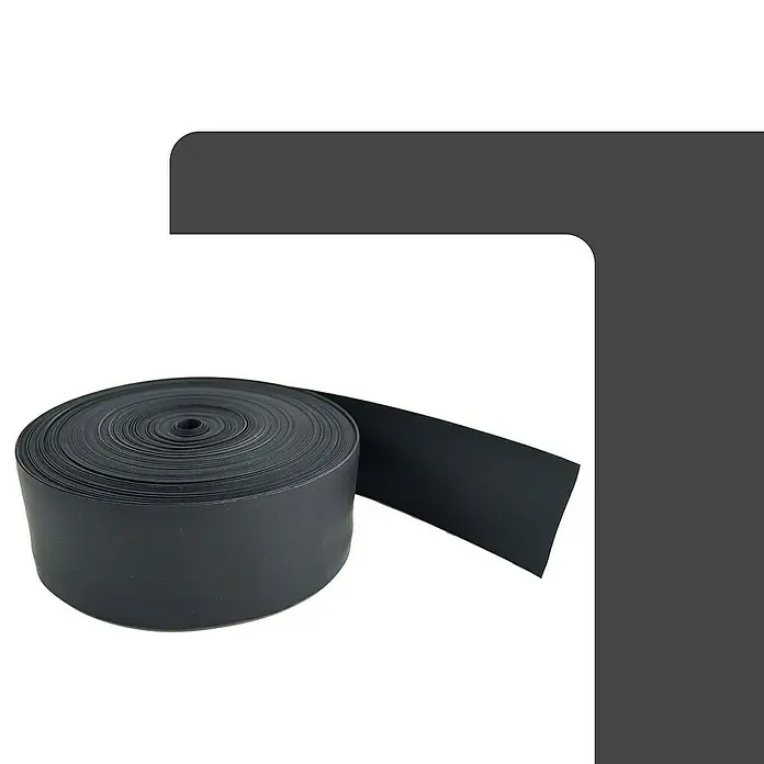 BMSC24 Fugenband 50m x 80mm Dichtband Weich-PVC Schwarz - 