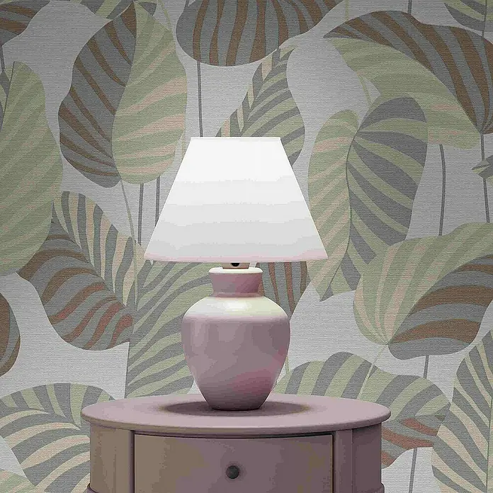Tadessi Vliestapete M1-No.4253 - Weiß, Floral, 10,05 x 0,53 m