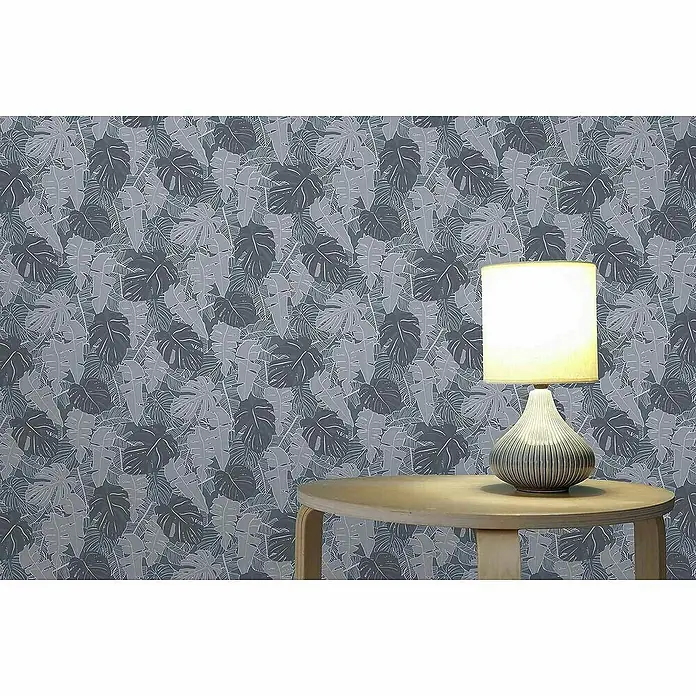 Tadessi Vliestapete M1-No.4111 - Grau, Floral, 10,05 x 0,53 m