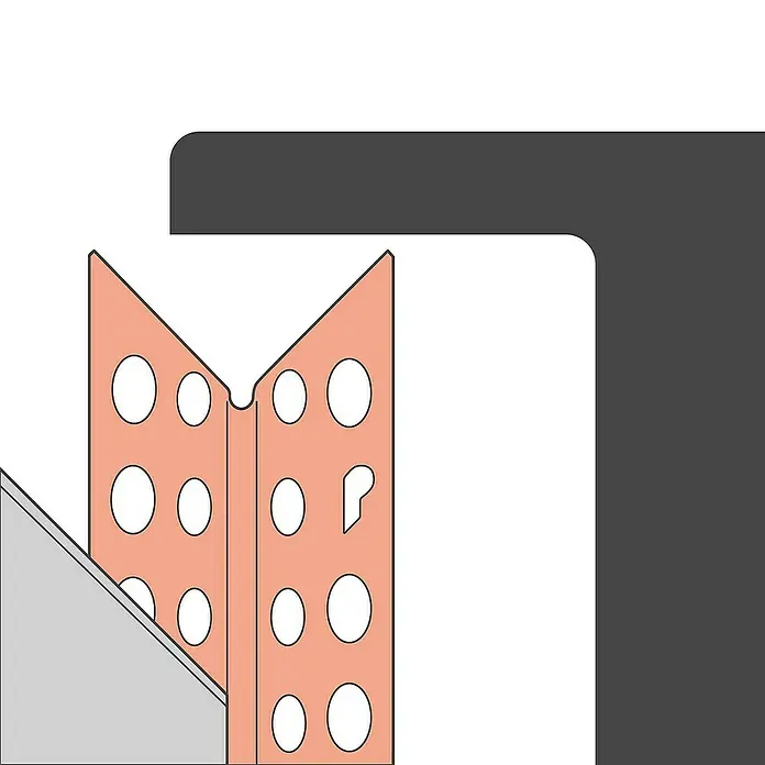 Protektor Kantenschutz für Trockenbau 9079 Kantenprofil Alu 200cm, 50 Stück Silber - Silber