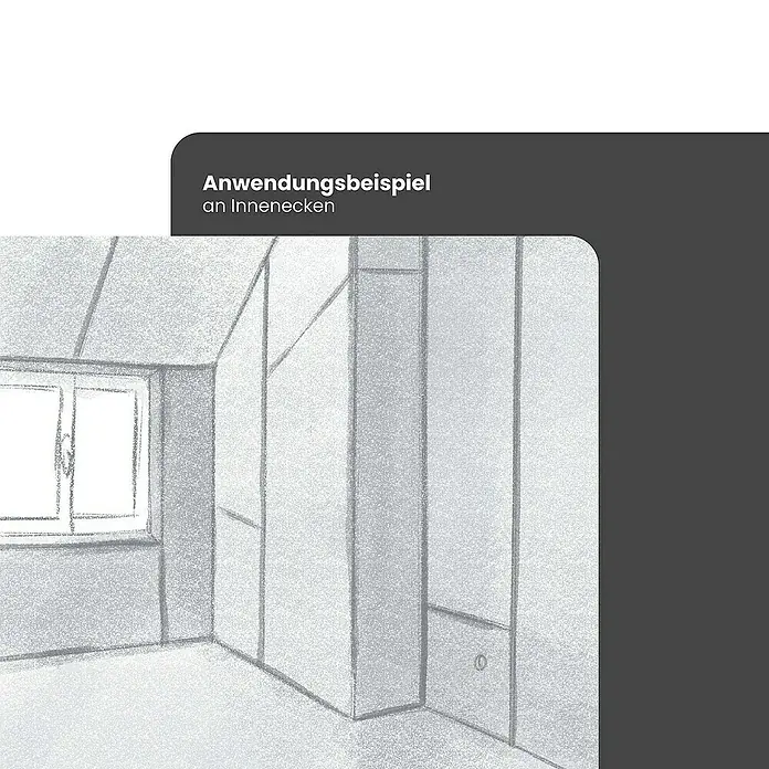 Strait-Flex Kantenschutz für Trockenbau 50x Kantenprofil 274cm OS-300 Außenkante 90 Grad Weiß - Weiß