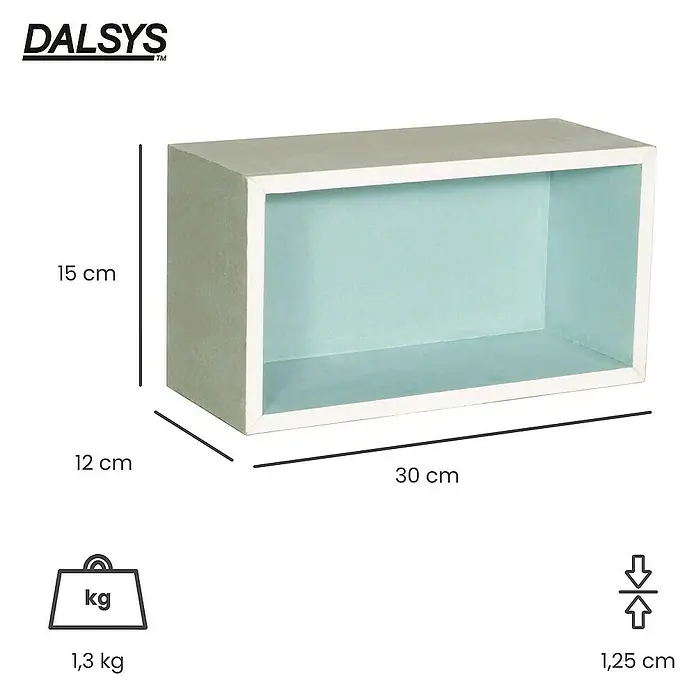 Dalsys CW-Standprofil Wandnische Dusche 15 x 30 x 12cm imprägnierter einbaufertiger Gipskarton - 