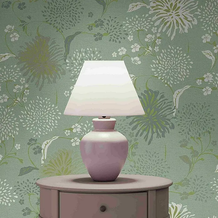 Tadessi Vliestapete M1-No.4093 - Weiß, Floral, 10,05 x 0,53 m