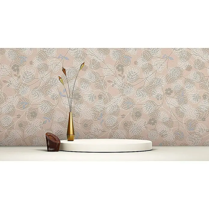 Tadessi Vliestapete M1-No.4344 - Rosa, Floral, 10,05 x 0,53 m