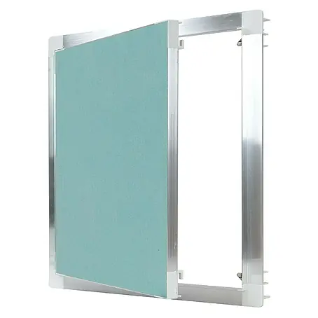 Protektor  Montagezubehör für Trockenbau 40cm x 40cm Revisionsklappe Alu Rahmen 12mm GK-Einlage Silber