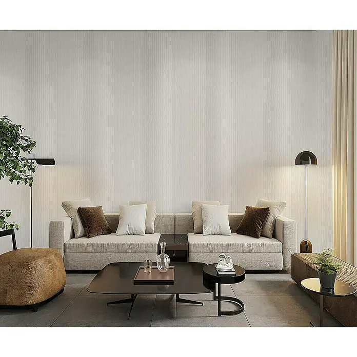 Tadessi Vliestapete M1-No.4308 - Grau, Streifen, 10,05 x 0,53 m