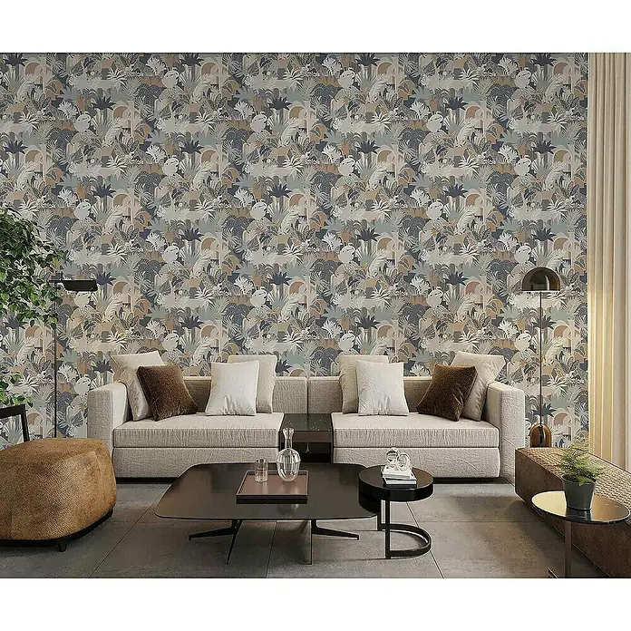 Tadessi Vliestapete M1-No.4264 - Mehrfarbig, Floral, 10,05 x 0,53 m