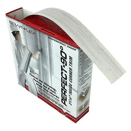 Strait-Flex  Kantenschutz für Trockenbau 30,5m Kantenprofil Rolle PERFECT 90 Grad Weiß