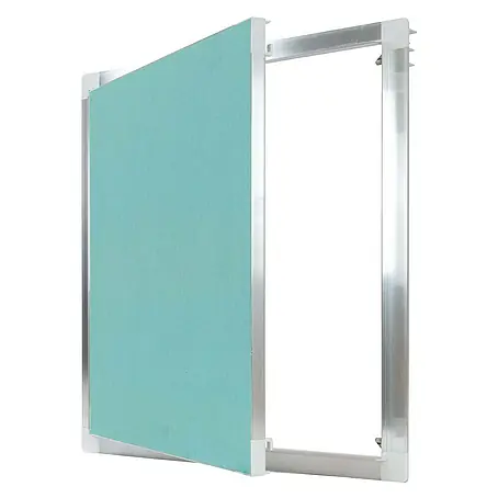 Protektor  Montagezubehör für Trockenbau 50cm x 50cm Revisionsklappe Alu Rahmen 12mm GK-Einlage Silber