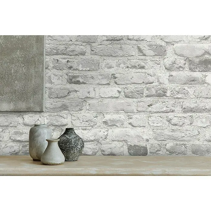 Tadessi Vliestapete M1-No.4007 - Grau, Steinoptik, 10,05 x 0,53 m