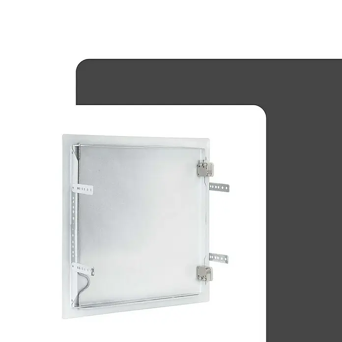 Protektor Montagezubehör für Trockenbau 30cm x 30cm Revisionsklappe Stahl Schnappverschluss Weiß - 