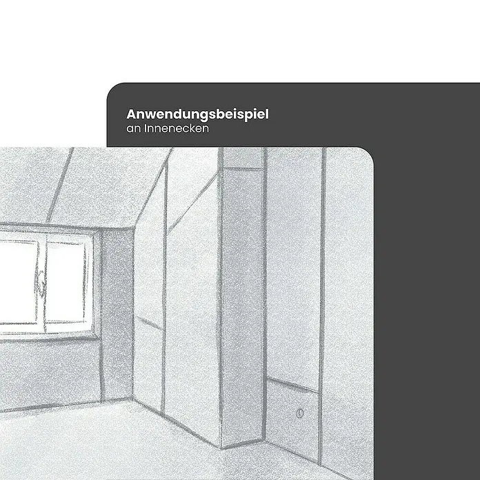 Strait-Flex Kantenschutz für Trockenbau 50x Kantenprofil 274cm IS-300 Innenkante 90 Grad Weiß - Weiß