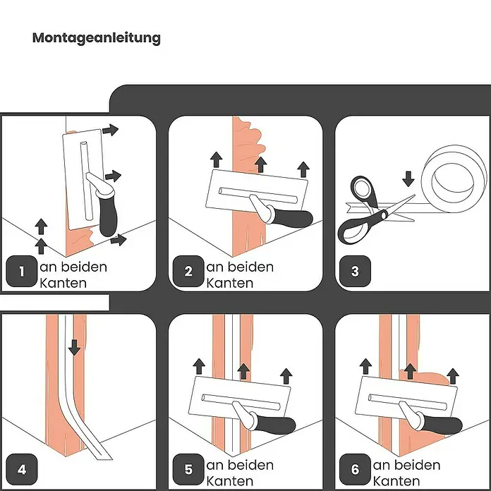 Dalsys Kantenschutz für Trockenbau 30m Kantenschutz 5cm Trockenbau Weiß - Weiß