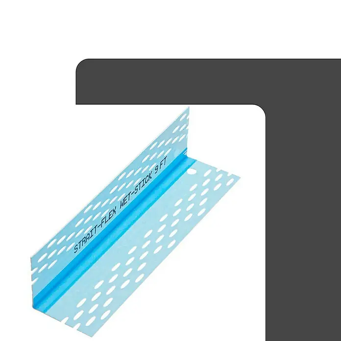 Strait-Flex Kantenschutz für Trockenbau 50x Kantenprofil 274cm Wet-Flex 100 90 Grad Weiß - Weiß