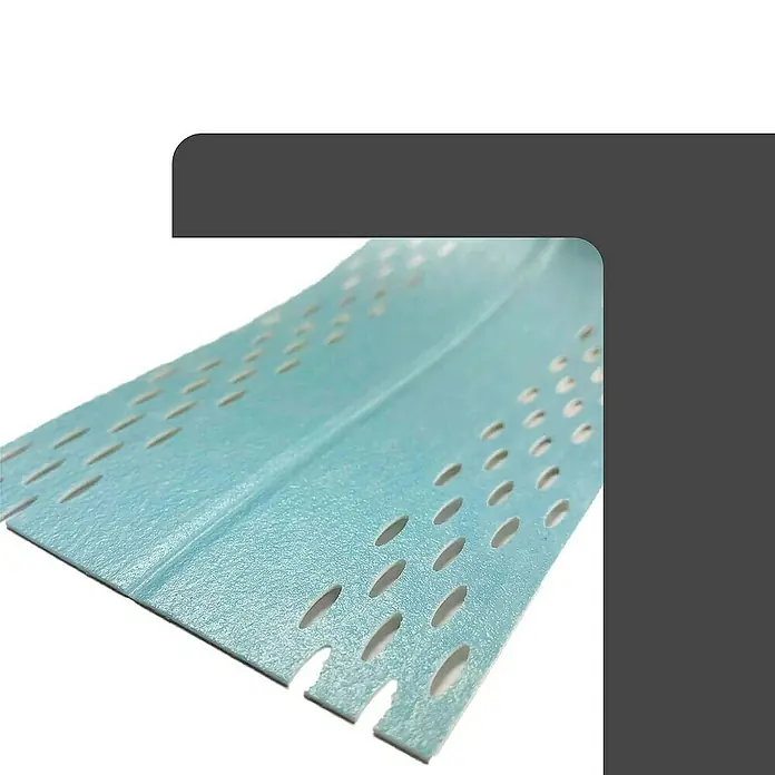 Strait-Flex Kantenschutz für Trockenbau 8x Kantenprofil 30,5m Rolle Wet-Flex 100 flex. Winkel Grau - Silber