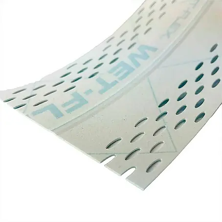 Strait-Flex  Kantenschutz für Trockenbau 8x Kantenprofil 30,5m Rolle Wet-Flex 100 flex. Winkel Grau