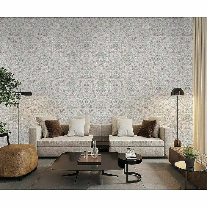 Tadessi Vliestapete M1-No.4305 - Creme, Floral, 10,05 x 0,53 m