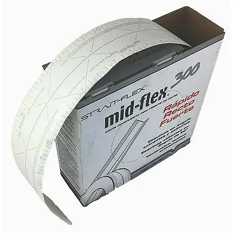 Strait-Flex  Kantenschutz für Trockenbau 10x Kantenprofil 30,5m Rolle Mid-Flex 300 flex. Winkel Weiß