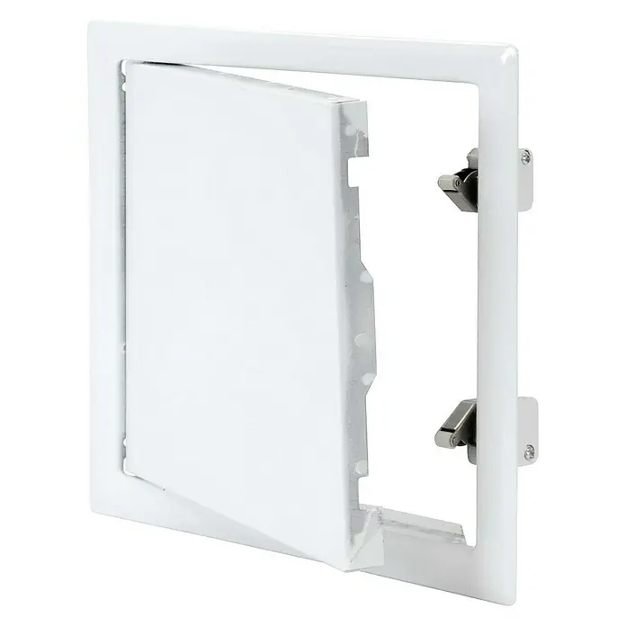 Protektor Montagezubehör für Trockenbau 20cm x 20cm Revisionsklappe Stahl Schnappverschluss Weiß - 