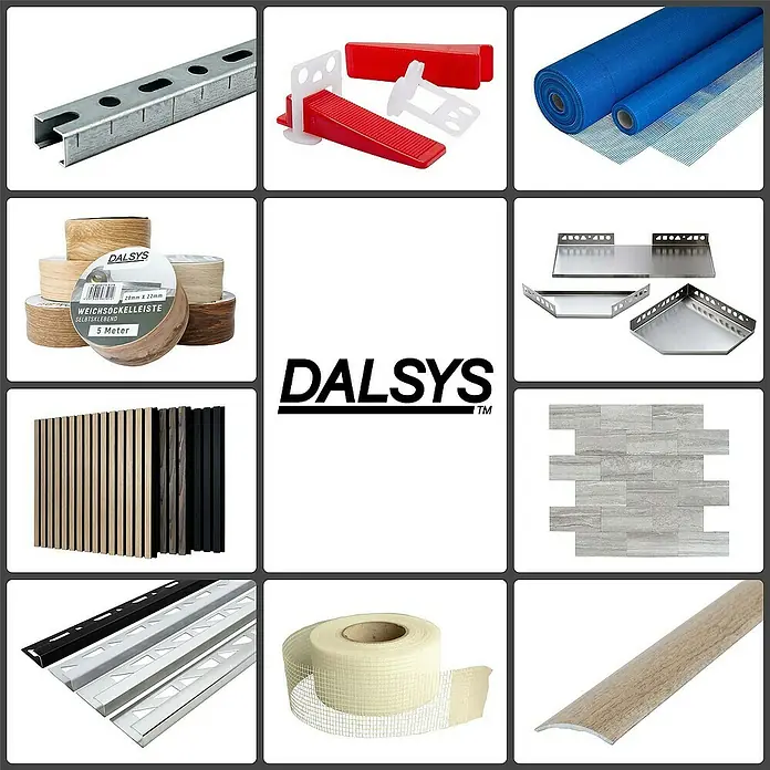 Dalsys Gitterbewehrungsstreifen Balkenfix 50m x 40cm, 140 g/m², 10 x 10mm - 
