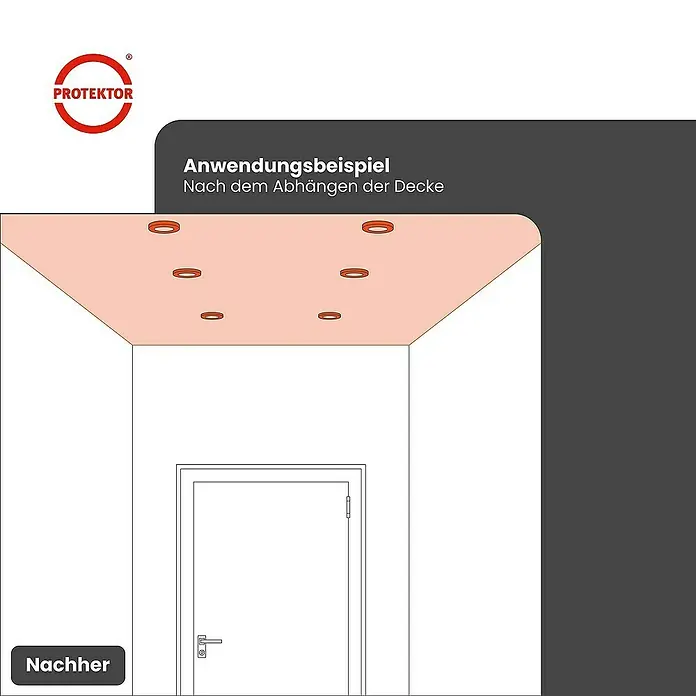 Protektor Montagezubehör für Trockenbau Türpfostensteckwinkel Set UA/CW 100 Silber - 