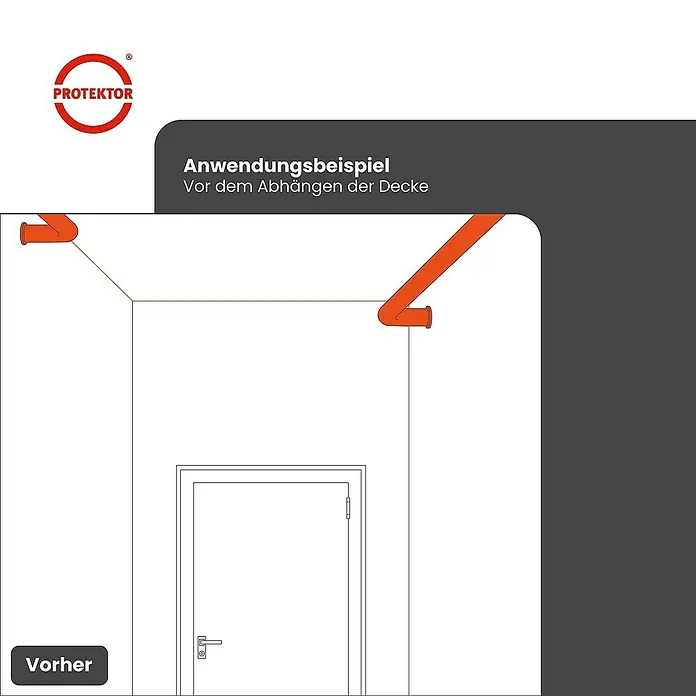 Protektor Montagezubehör für Trockenbau Türpfostensteckwinkel Set UA/CW 100 Silber - 