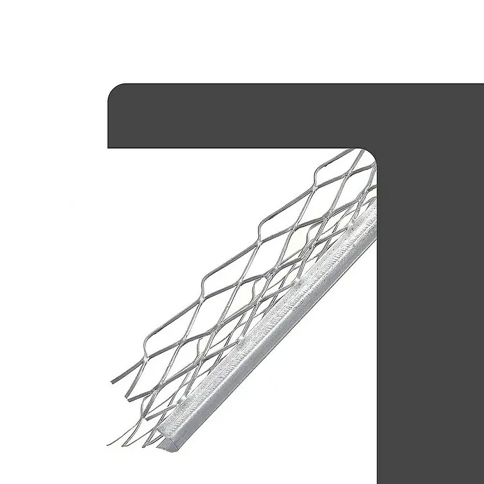 Protektor Kantenschutz für Trockenbau 1007 Kantenprofil für den Innenputz, 25x 150cm, Putzstärke 10 mm Silber - Silber