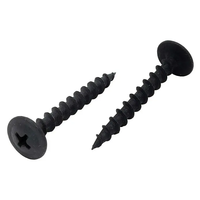 Protektor Montagezubehör für Trockenbau 200x Schnellbauschraube 4,2mm x 35mm Feingewinde Schwarz - 