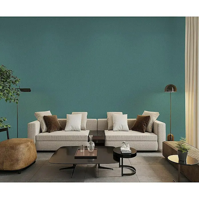 Tadessi Vliestapete M1-No.4211 - Blau, Uni, 10,05 x 0,53 m