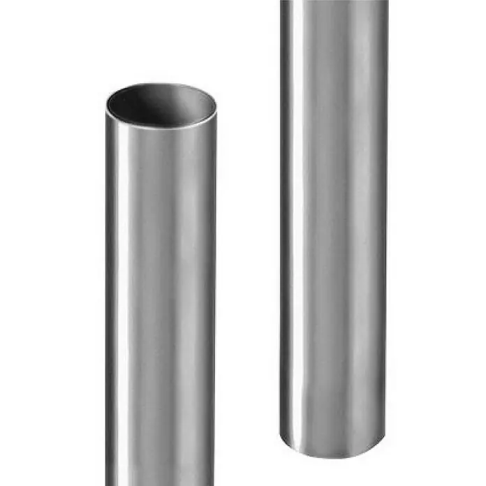 Zambelli Dachrinne 2m Fallrohr gefalzt DN 100 Zink Silber - Nennweite: 100 mm, Stahl, Silber